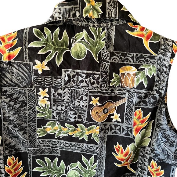 Kane Malia vintage size small sleeveless women’s Hawaiian shirt - Picture 2 of 8